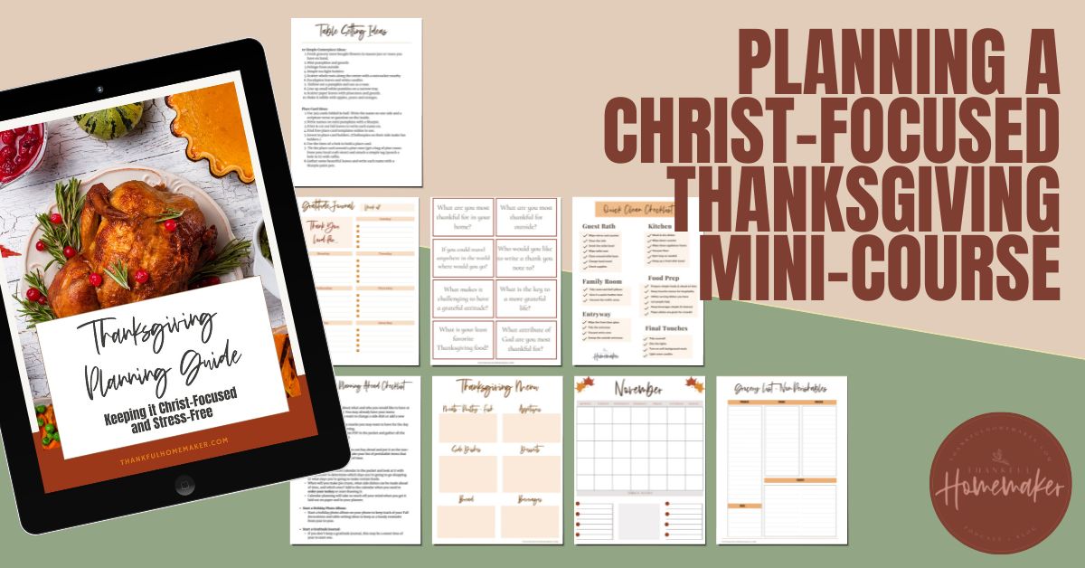 Christ focused Thanksgiving Planning Guide